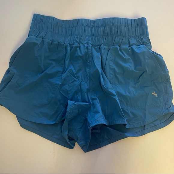 Women's High-Rise Woven Shorts- JoyLab Blue M - Picture 3 of 9